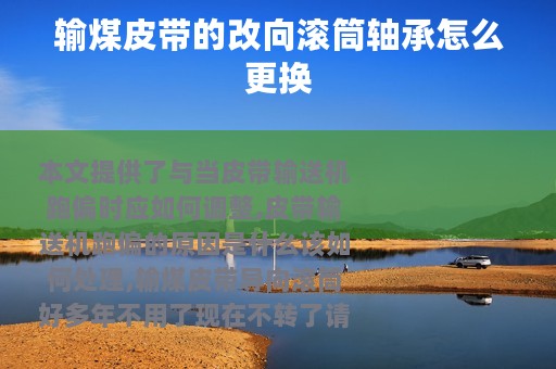 输煤皮带的改向滚筒轴承怎么更换