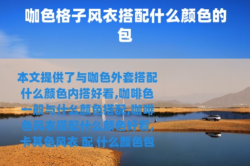 咖色格子风衣搭配什么颜色的包