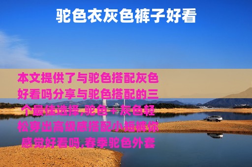 驼色衣灰色裤子好看
