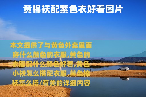 黄棉袄配紫色衣好看图片