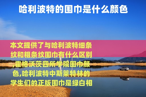 哈利波特的围巾是什么颜色
