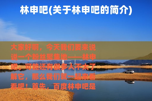 林申吧(关于林申吧的简介)