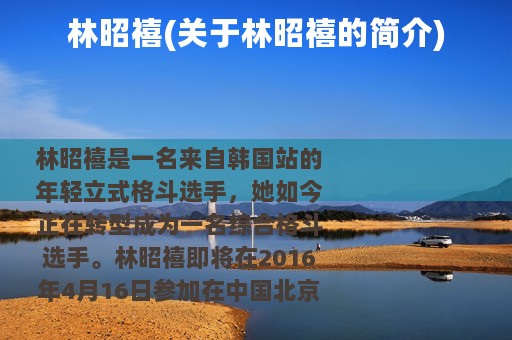 林昭禧(关于林昭禧的简介)