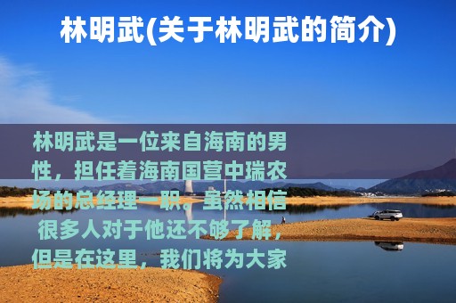 林明武(关于林明武的简介)