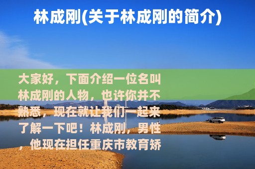 林成刚(关于林成刚的简介)