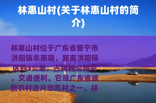 林惠山村(关于林惠山村的简介)