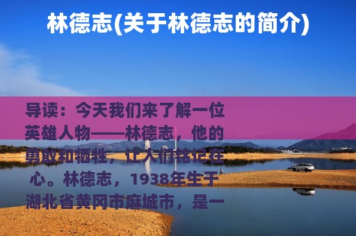 林德志(关于林德志的简介)