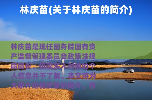 林庆苗(关于林庆苗的简介)