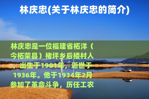 林庆忠(关于林庆忠的简介)