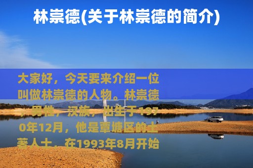 林崇德(关于林崇德的简介)