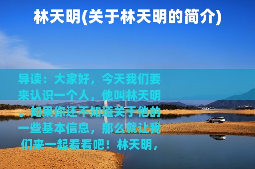 林天明(关于林天明的简介)