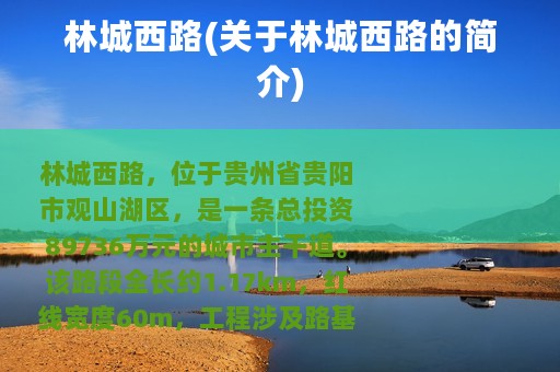 林城西路(关于林城西路的简介)