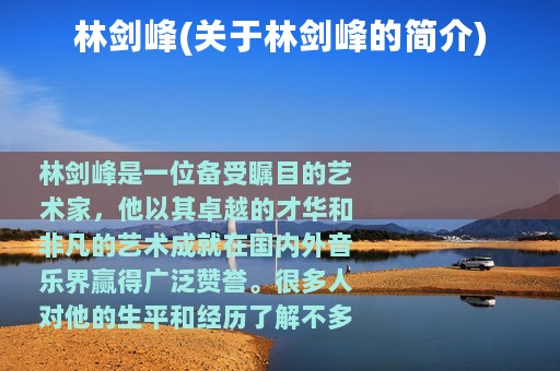 林剑峰(关于林剑峰的简介)