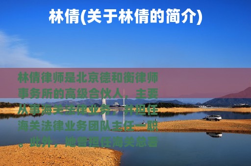 林倩(关于林倩的简介)