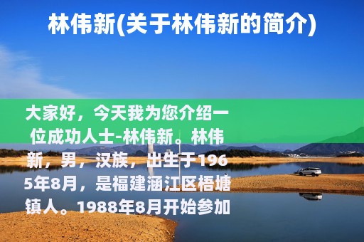林伟新(关于林伟新的简介)
