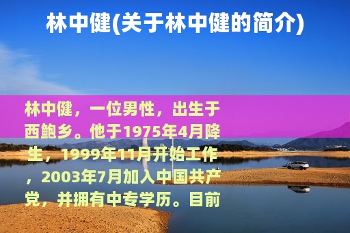 林中健(关于林中健的简介)