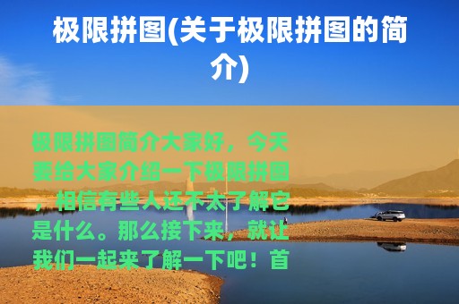极限拼图(关于极限拼图的简介)
