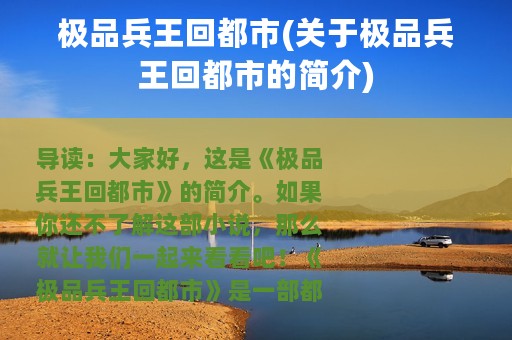 极品兵王回都市(关于极品兵王回都市的简介)