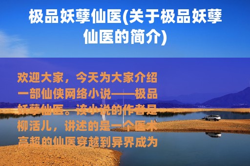 极品妖孽仙医(关于极品妖孽仙医的简介)