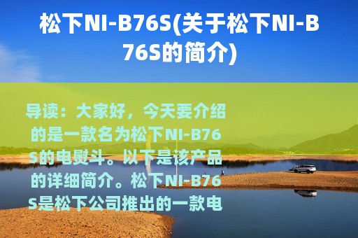 松下NI-B76S(关于松下NI-B76S的简介)