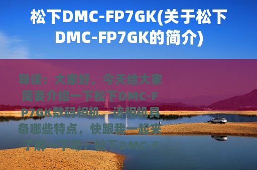 松下DMC-FP7GK(关于松下DMC-FP7GK的简介)