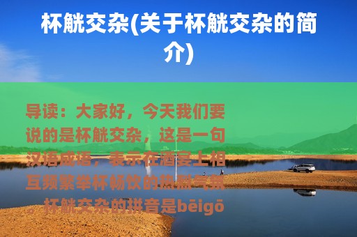 杯觥交杂(关于杯觥交杂的简介)