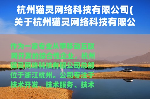杭州猫灵网络科技有限公司(关于杭州猫灵网络科技有限公司的简介)