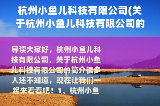 杭州小鱼儿科技有限公司(关于杭州小鱼儿科技有限公司的简介)