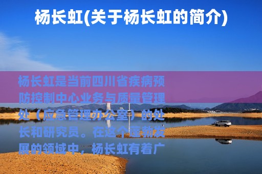 杨长虹(关于杨长虹的简介)