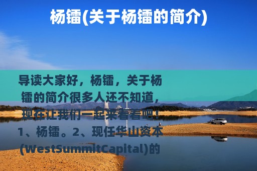 杨镭(关于杨镭的简介)