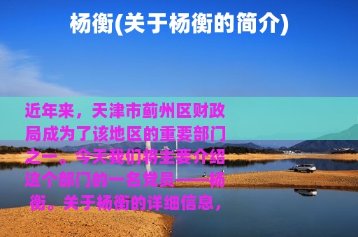 杨衡(关于杨衡的简介)