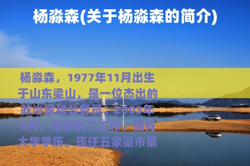 杨淼森(关于杨淼森的简介)