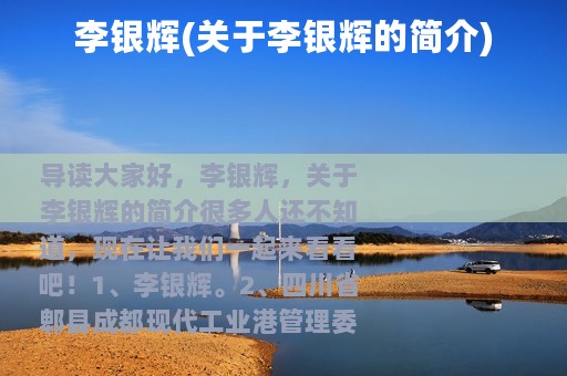 李银辉(关于李银辉的简介)