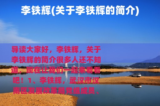 李铁辉(关于李铁辉的简介)
