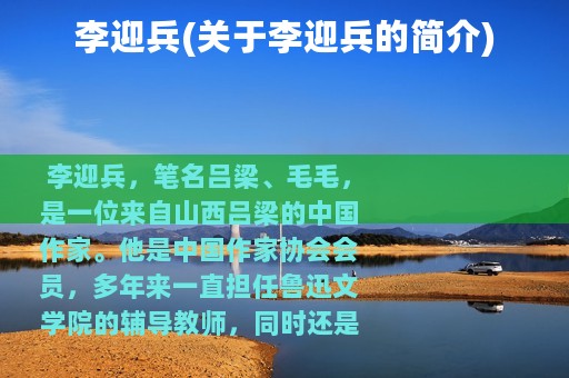 李迎兵(关于李迎兵的简介)