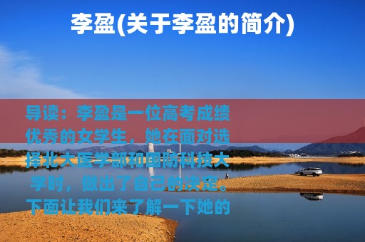 李盈(关于李盈的简介)