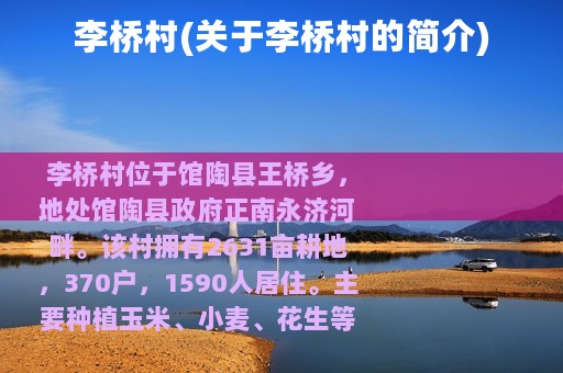 李桥村(关于李桥村的简介)