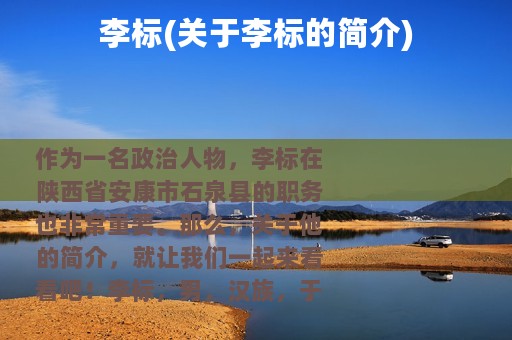 李标(关于李标的简介)