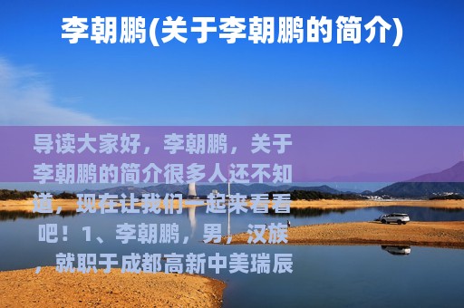 李朝鹏(关于李朝鹏的简介)