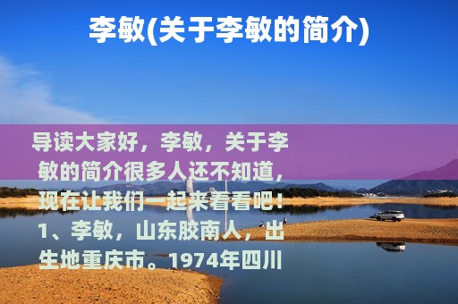 李敏(关于李敏的简介)