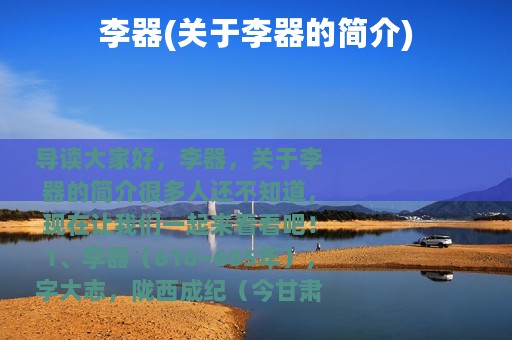 李器(关于李器的简介)