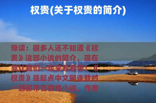 权贵(关于权贵的简介)