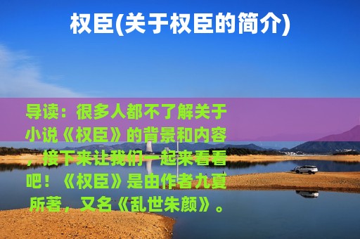 权臣(关于权臣的简介)