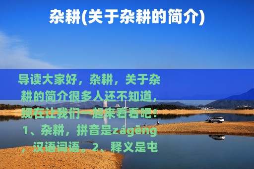 杂耕(关于杂耕的简介)