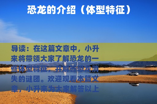 恐龙的介绍（体型特征）