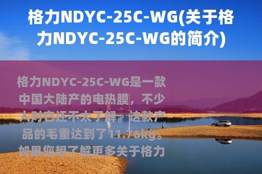 格力NDYC-25C-WG(关于格力NDYC-25C-WG的简介)