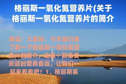 格丽斯一氧化氮营养片(关于格丽斯一氧化氮营养片的简介)