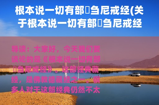 根本说一切有部苾刍尼戒经(关于根本说一切有部苾刍尼戒经的简介)