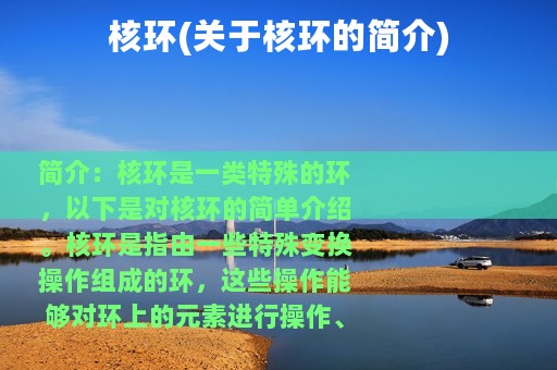 核环(关于核环的简介)