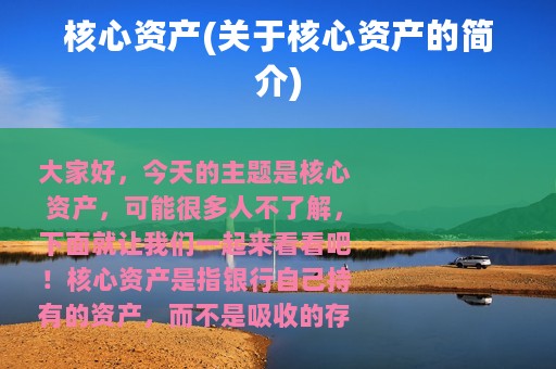核心资产(关于核心资产的简介)